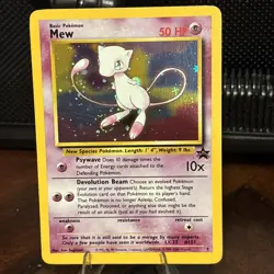 2000 Pokemon Mew Holo Wizards of the Coast Black Star Promo #9 Swirl Foot - Image 1