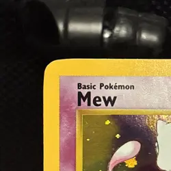 2000 Pokemon Mew Holo Wizards of the Coast Black Star Promo #9 Swirl Foot - Image 3