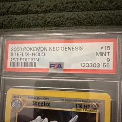 Pokemon Steelix Holo Rare 1st Edition Neo Genesis 15/111 PSA 9 2000 - Image 2