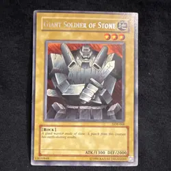 Yu-Gi-Oh! TCG Giant Soldier of Stone Normal LOB-068 1996 - Image 1