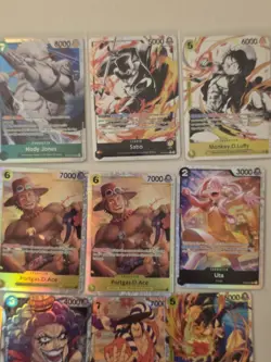Lot of Cards From One Piece Card Game. 3 Alt Arts, Several SRs - Image 4