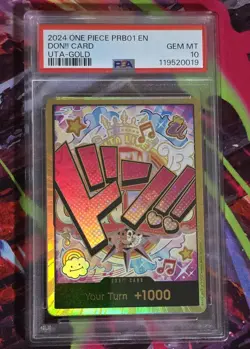 PSA 10 2024 ONE PIECE PRB01 EN DON!! CARD UTA-GOLD - Image 1