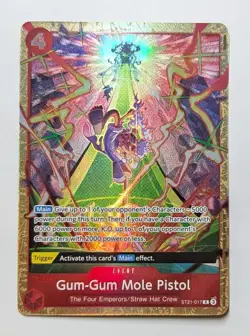 Gum-Gum Mole Pistol ST21-017 Alt Art One Piece Premium Collection Vol. 5 NM/M - Image 1