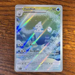 Vanillish 112/086 Sv: White Flare Holo Pokemon TCG Card - Image 1