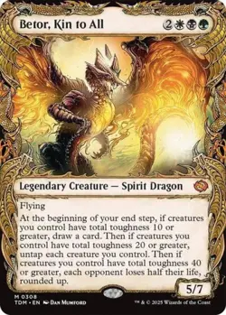 Betor, Kin to All (Showcase) -Foil Near Mint MTG Tarkir: Dragonstorm - Image 1