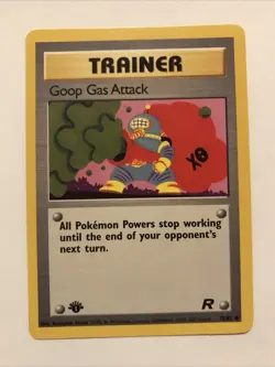 Pokemon TCG Goop Gas Attack 78/82 1st Edition Team Rocket NM Card - Image 1
