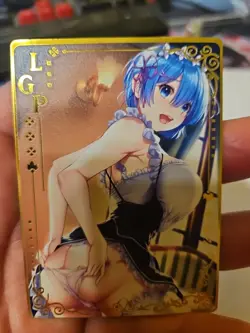 Rem - Re:Zero - Goddess Story Gold Metal LGP Card - Image 1