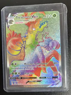 Trevenant VMAX 206 Evolving Skies Rainbow Secret Rare NM - Mint Card Pokemon TCG - Image 1