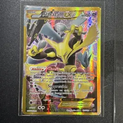 Pokemon TCG Alakazam EX Fates Collide 125/124 Full Art Secret Rare Card - Image 1