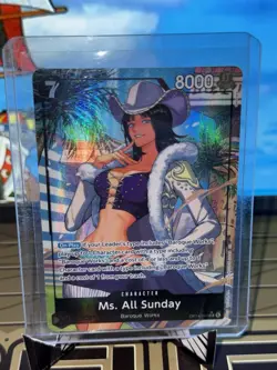 One Piece TCG Ms. All Sunday OP14-084 Full Art Character Card - Image 1