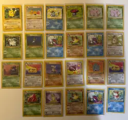 Pokemon Card WOTC Vintage - Base Set Jungle Fossil - Lot of 23 - Image 1