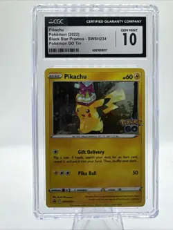 Pikachu SWSH234 SWSH: Sword & Shield Promo Cards Holo Pokemon Go Tin Promo - Image 1