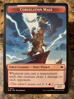 MTG TCG Bloomburrow Coruscation Mage Token 0017 Regular Token - Image 1