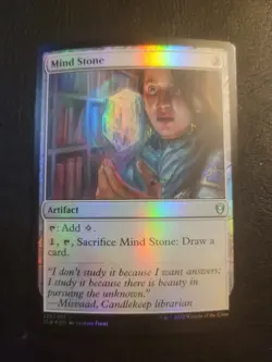 Mind Stone FOIL CLB MTG Magic Commander Legends Baldur's Gate #325 Uncommon LP - Image 1
