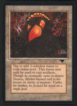 1994 MTG Magic The Gathering Antiquities Mishra's Workshop - Image 1