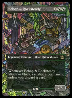 Bebop & Rocksteady (Borderless) 0204 Teenage Mutant Ninja Turtles NM - Image 1