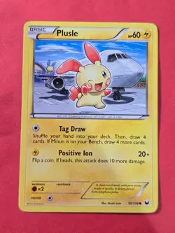 2012 Pokemon Black and White Dark Explorers #39 Plusle, C, NF/H, cd1 - Image 1