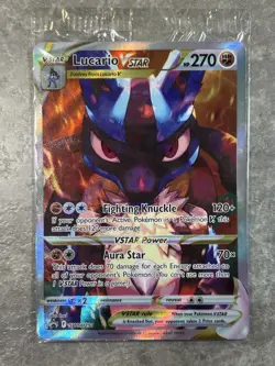 Pokemon Lucario VSTAR SWSH291 SWSH Sword & Shield Promo Card Holo Sealed - Image 1