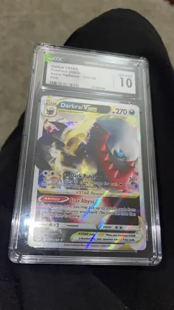 Pokemon TCG Darkrai VSTAR 099/189 Astral Radiance CGC Gem Mint 10 - Image 1