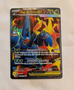 Mega Heracross EX 108/094 Ultra Rare - Pokemon TCG Phantasmal Flames NM/Mint - Image 1