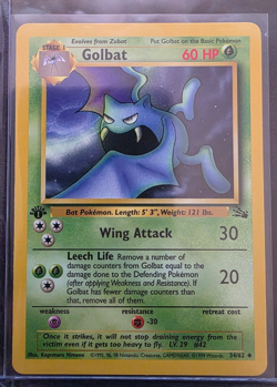 1999 Pokemon Fossil Golbat 1st Edition 34/62 PACK FRESH!!! NM - Image 1