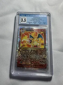 Pokemon TCG Charizard Legendary Collection 3/110 Reverse Holo Rare CGC 3.5 - Image 1