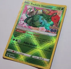 Radiant Venusaur Pokemon GO 004/078 - Pokemon TCG Radiant Rare -MT/NM - Image 2