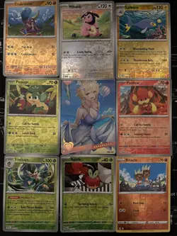 Rare Sexy Anime Waifu Card and 8 Holographic pokemon cards - Image 1