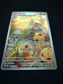 Dottler #184/182 Paradox Rift SV04 Illustration Rare Holo Pokemon Card NM - Image 3