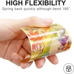 55pcs Gold Pokemon Cards GX Vmax Waterproof Trading Card Set with Box - Image 4