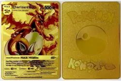 55pcs Gold Pokemon Cards GX Vmax Waterproof Trading Card Set with Box - Image 5