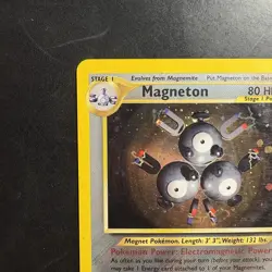 Pokemon Vintage Magneton Holo Rare Neo Revelation 10/64 WotC Swirl - Image 2