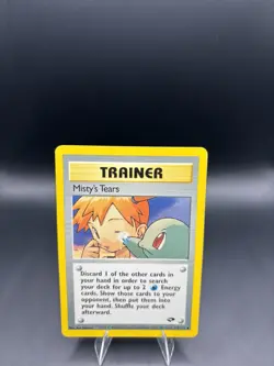 Pokemon TCG WOTC Gym Challenge Mistys Tears 118/132 Uncommon Unlimited MP+ - Image 2