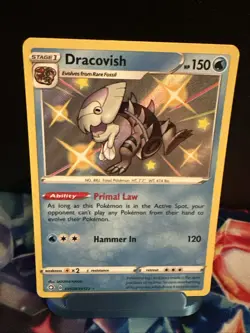 Dracovish Lightly Played sv036/sv122 Shinng Fates: Shiny Vault Holo Pokemon TCG - Image 1