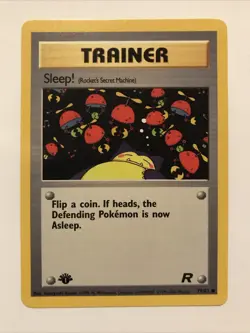 SLEEP! - 79/82 - 1st Edition Team Rocket - Common - Pokemon Card - NM - Image 1