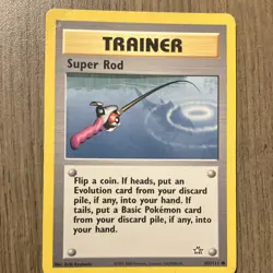 Pokemon Super Rod Neo Genesis 103/111 Common Trainer Regular Card English - Image 1