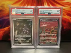 LOT OF 2 Pokemon 2023 151 Ultra Premium Coll Mewtwo 052 Mew 053 PSA 9 🐦‍🔥 - Image 1