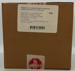 Pokemon TCG Fusion Strike Mini Portfolio Sealed Case 72 Total Booster Packs - Image 1