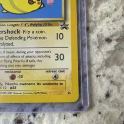 Pokemon Flying Pikachu Promo #25 Wotc 2001 - Image 5