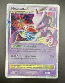 Mewtwo LV.X DP28 Holo Pokemon TCG Diamond & Pearl Black Star Promo - Image 1