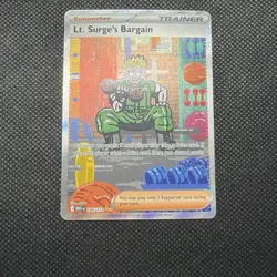 2025 Pokemon Lt. Surge's Bargain Special Illustration Rare #185/132 - Mint - Image 1
