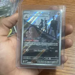 Pokemon Team Rocket's Dugtrio Holo Full Art 203/165 100 HP 151 Illustration Rare - Image 1