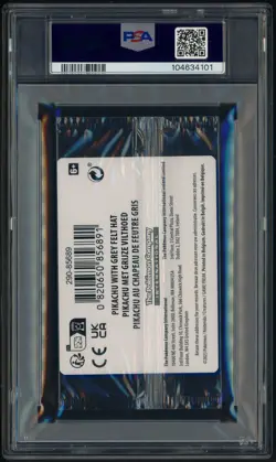 Pokemon Pikachu with Grey Felt hat Van Gogh 085 Graded Sealed Promo PSA 10 - Image 3