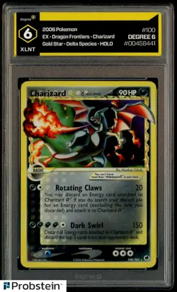 2006 Pokemon Ex Dragon Frontiers Gold Star Delta Species Charizard Holo DEGREE 6 - Image 1
