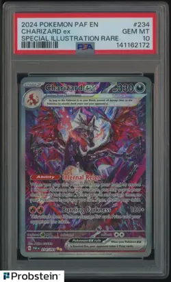 2024 Pokemon PAF EN #234 Charizard ex Special Illustration Rare PSA 10 GEM MINT - Image 1