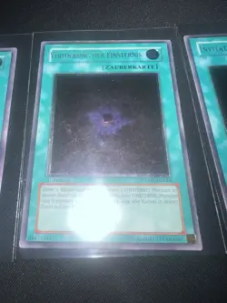 Konami Yu-Gi-Oh! PTDN 1st Edition Spell 4x Allure of Darkness - Image 3