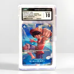 Bandai One Piece CCG Monkey D. Luffy Premium Booster P-055 Promo Holo CGC 10 - Image 1