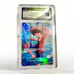 Bandai One Piece CCG Monkey D. Luffy Premium Booster P-055 Promo Holo CGC 10 - Image 3