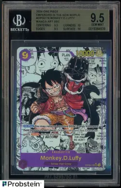 2024 One Piece Emperors in New World OP09119 Monkey D. Luffy Manga BGS 9.5 - Image 1