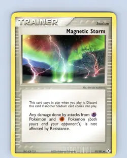 Pokemon TCG Magnetic Storm EX Hidden Legends 91/101 Regular Uncommon Card MP-LP - Image 1